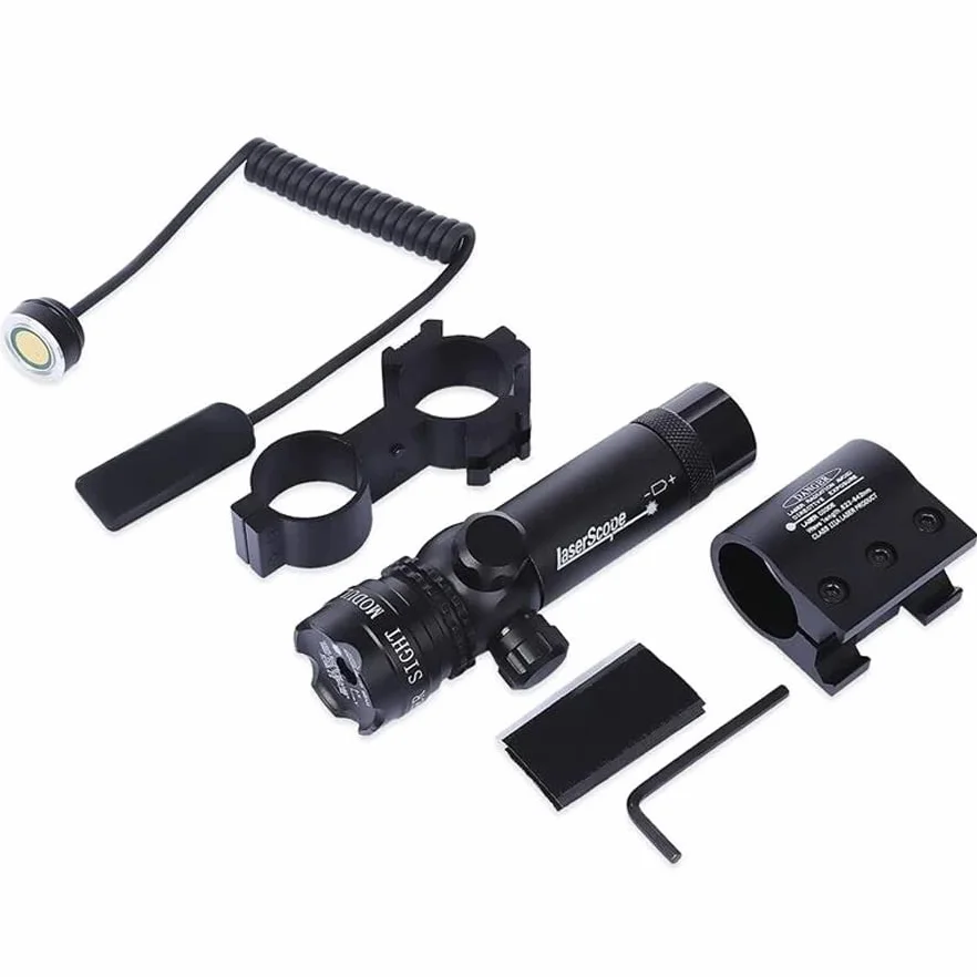 Kit Visor Deportivo con Señal Láser para Carabinas, Escopetas, Rifles y Armas de Aire Comprimido