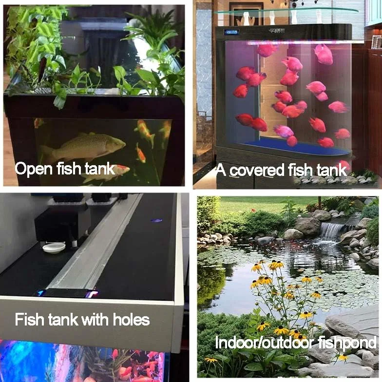 Alimentador automático de peces, control de aplicación WiFi, temporizador programable, fuente de alimentación múltiple, capacidad de 2.8 L para acuario y estanque interior/exterior