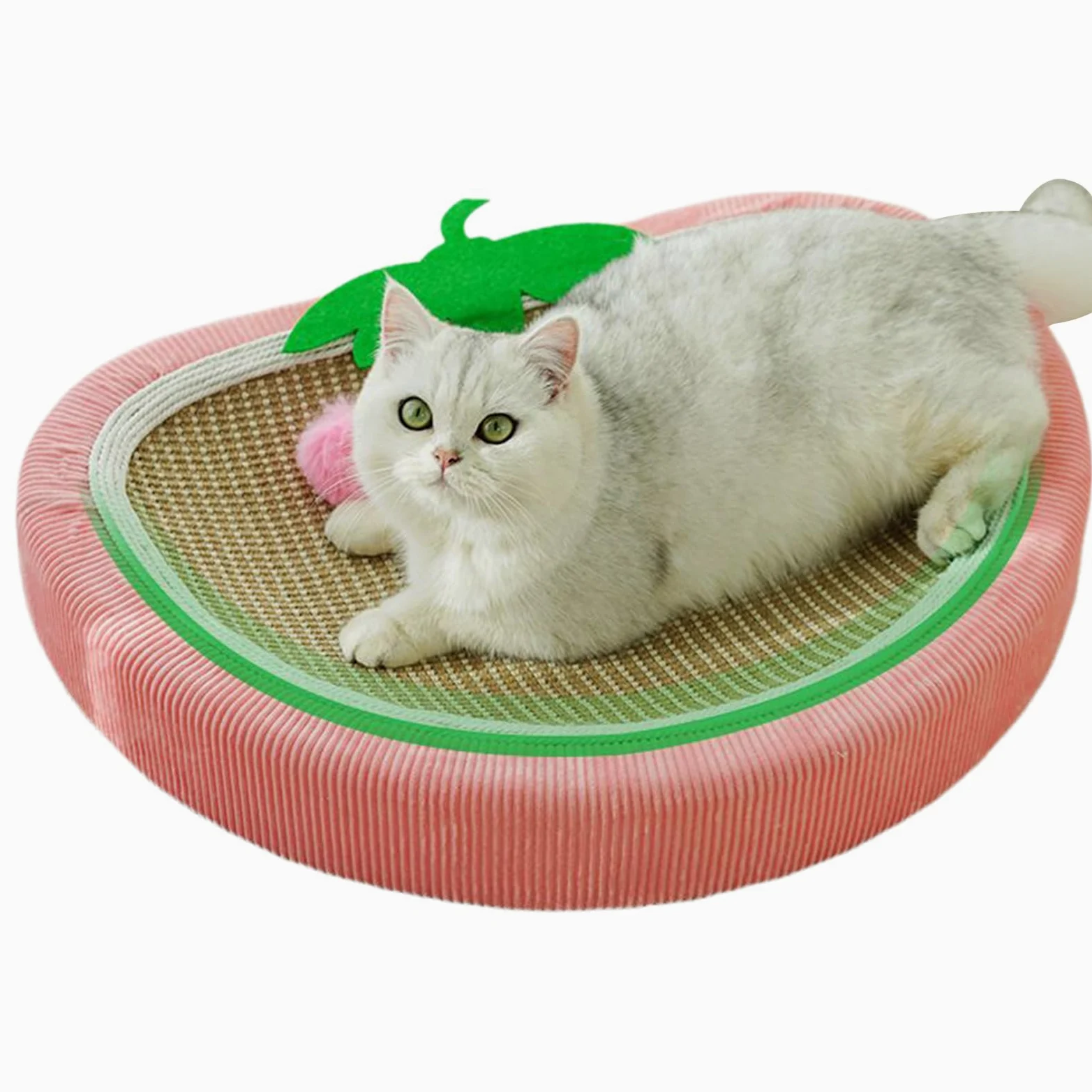 Cama Rascador de Gatos Cojín Protector Muebles Colchoneta | Cama Rascador Sisal Fresa Interior Sofá Pared Alfombra Suelo Silla Puerta Gatito Perro Pequeño Apartamento