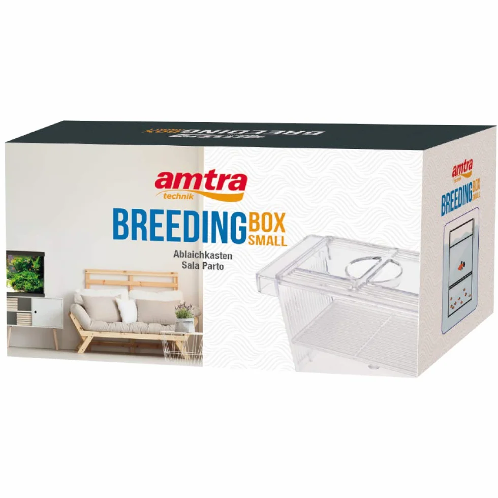 Amtra 3 En 1 Acuario Sala De Parto Con Tapa, Flotante, Transparente, 12X6X6 Cm