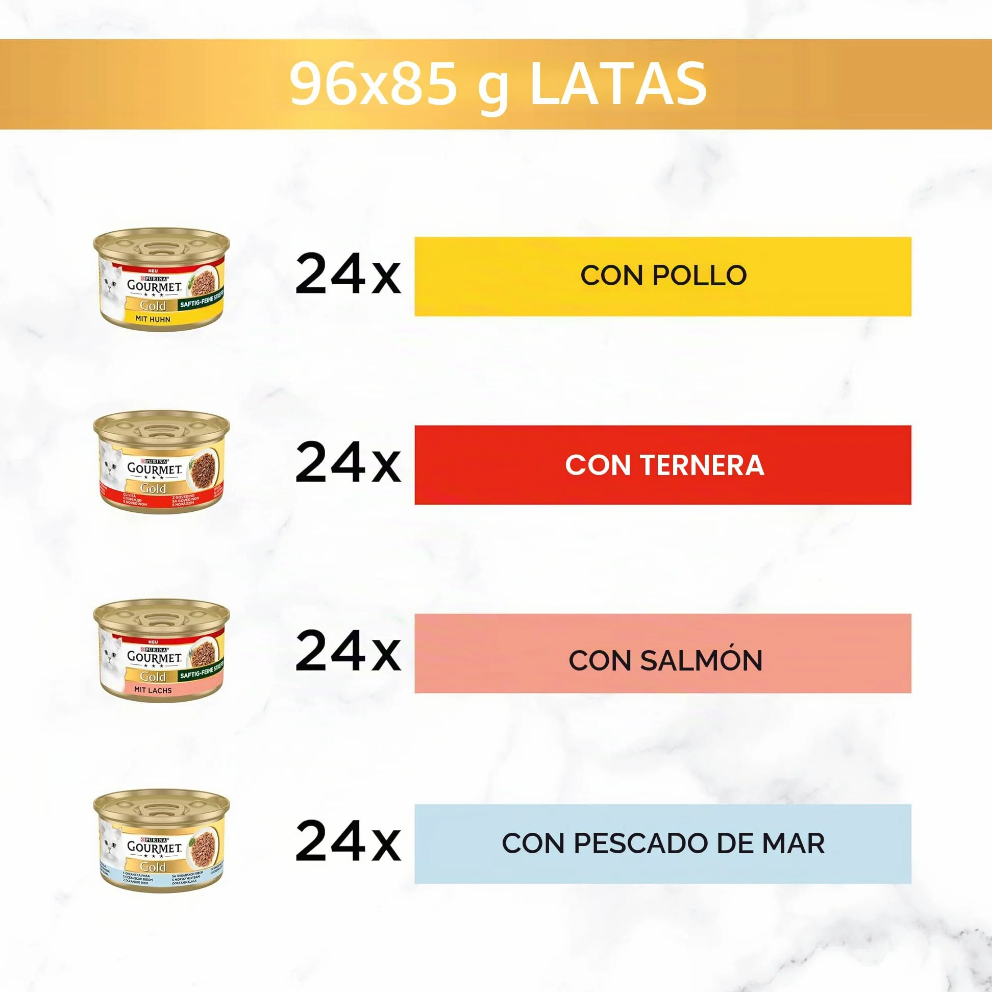 PURINA® Gourmet® Gold Delicias Suculentas Pack Surtido 96x85g