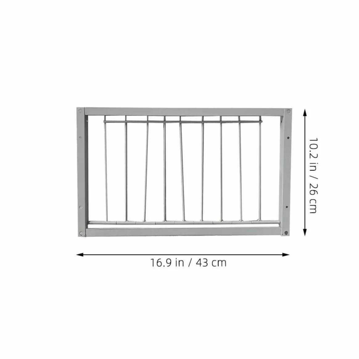 Puerta para Jaula de Pájaros de Hierro Reforzada Diseño Encriptado, Color Blanco, Paquete de 2 Piezas, Adecuado para Casetas de Aves y Suministros para Jaulas
