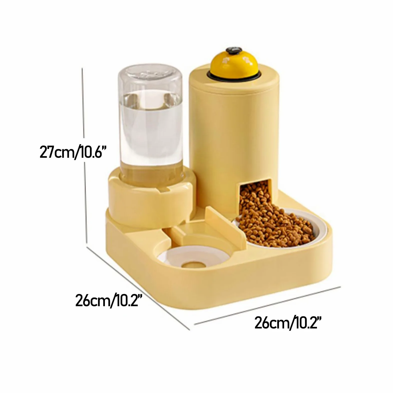Comedero Gatos, Comedero Gato Automatico, Dispensador Comida Gatos para Gatos para Mascotas Pequeñas y Medianas
