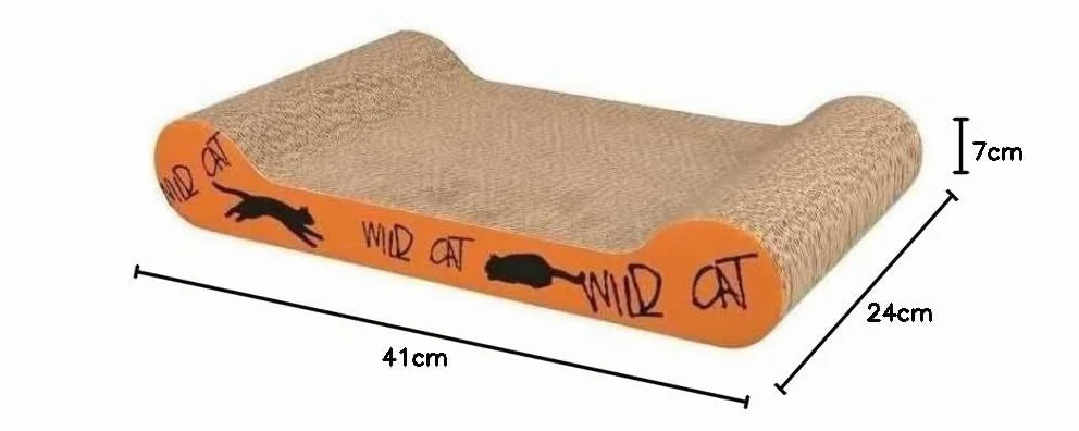 Trixie Wild Cat arañazos cartón, 41 x 24 x 7 cm), color rojo