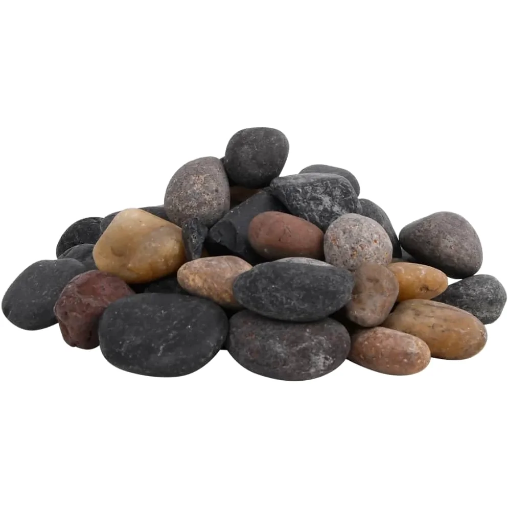 Mangloder - Guijarros pulidos de 10 kg, multicolor, 5-8 cm, para decoración de acuario, terrario, cuenca de agua dulce, gambas, bagre, axolotl, paisaje natural