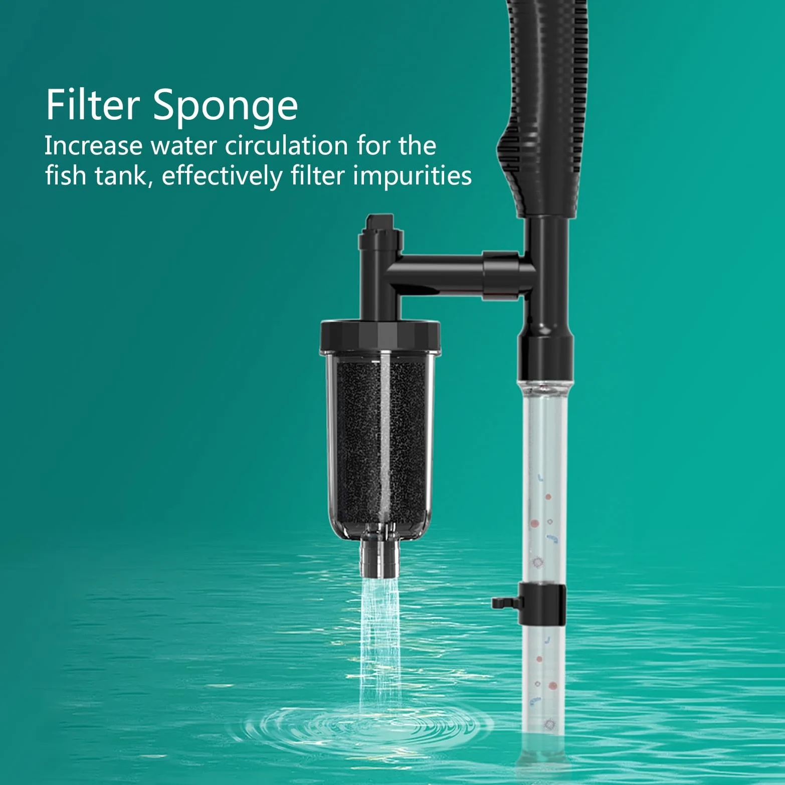 Limpiador De Grava De Acuario, Herramientas De Vacío para Peceras, Limpiador De Algas, Adecuado para Cambiar El Agua De Lavado Filtro De Agua De Arena y Circulación De Agua