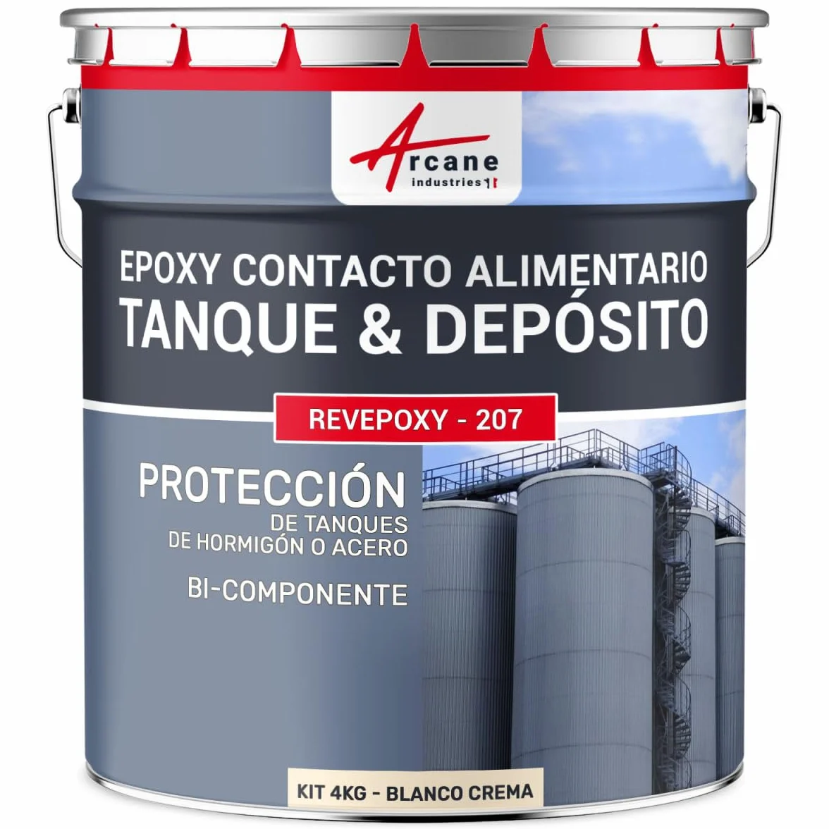 ARCANE INDUSTRIES Resina Epoxi Alimentaria REVEPOXY 207 Blanco Crema