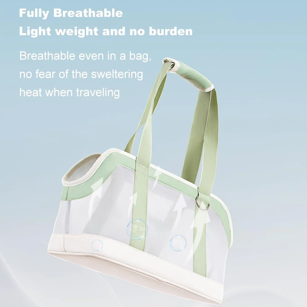 Bolsa portátil para gatos, transpirable, resistente al desgaste, bolsa de hombro portátil para perros pequeños y gatos, tela Oxford, antiarañazos, resistente a la suciedad, diseño de gran capacidad
