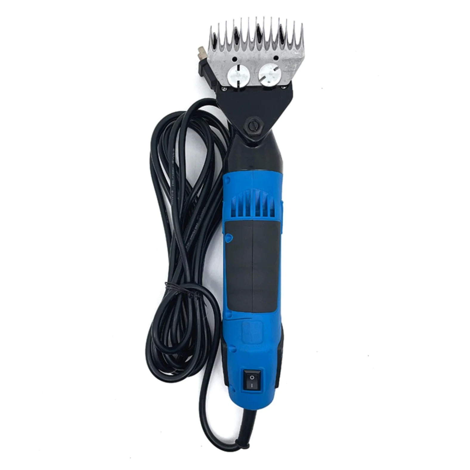 Máquina cortadora de lana eléctrica, 9 cuchillas de dientes rectos, cortadora de 6 velocidades para ganado, tijeras para ovejas y herramienta de aseo de cabras para afeitarse la piel en la granja