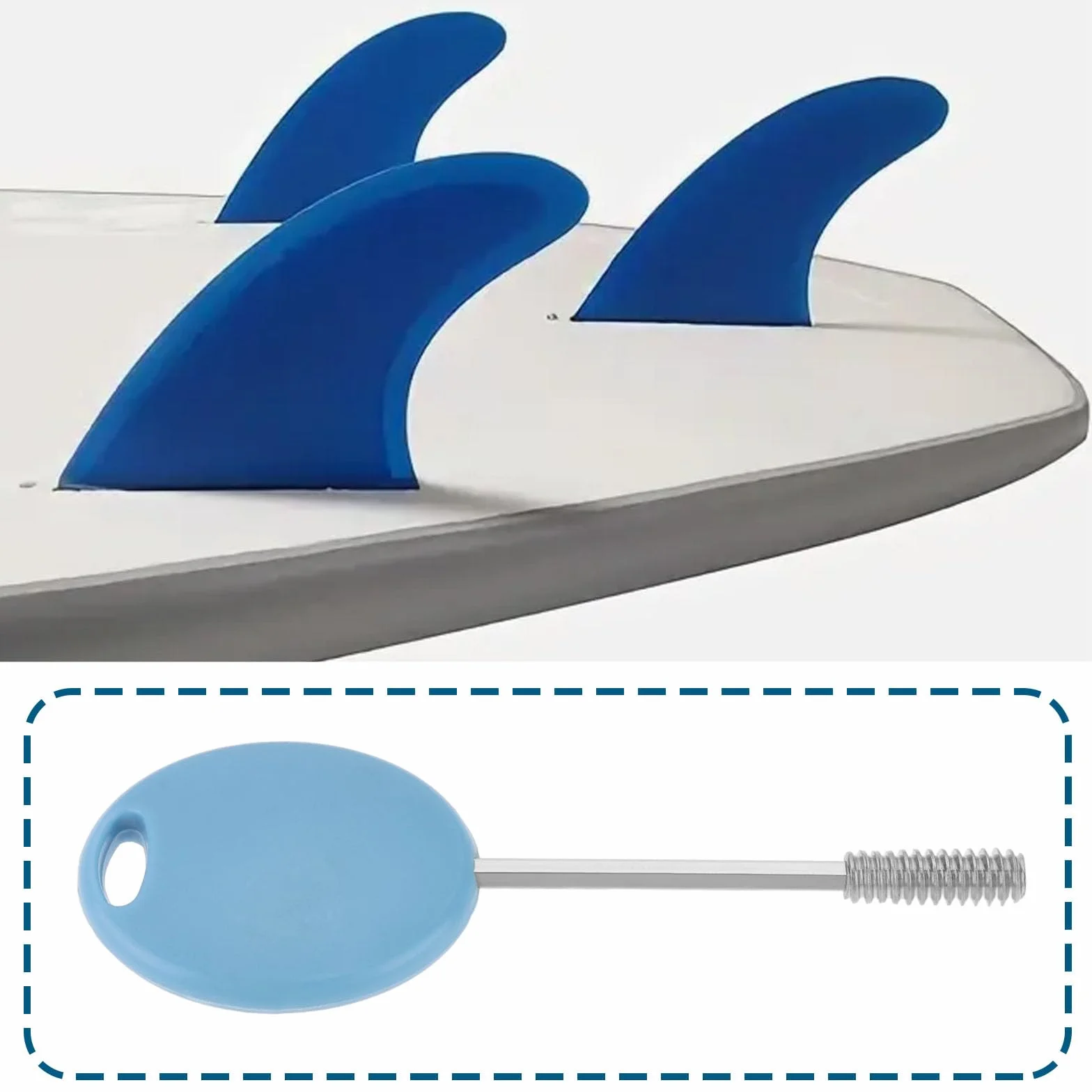 2 Piezas Tornillos Prisioneros para Aletas de Tabla de Surf Compatible con Futures