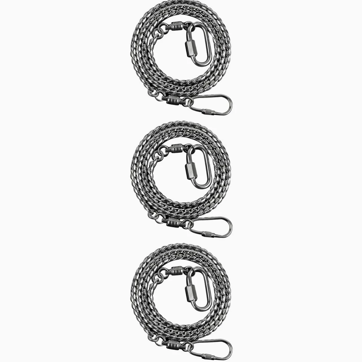 ABOOFAN 3 Uds Juguetes para Camiones Juguetes para Mascotas Arnés para Mascotas Decoraciones De Plantas Juguete Volador Correa De Loro De Acero Inoxidable Cadena para Loro Aves Tobillera
