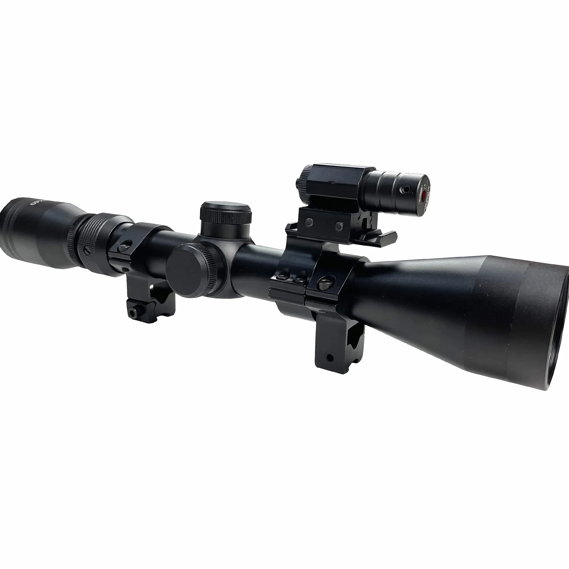 Visor telescópico 3-9x40 táctico para carabinas y escopetas de aire comprimido y airsoft con láser