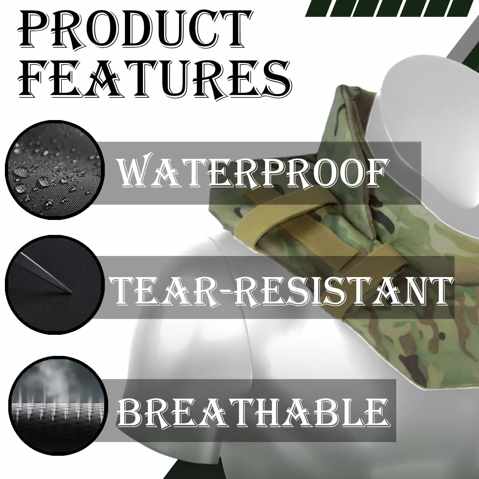 Kit de Protección 3 en 1 para Cuello, Hombros e Ingle con Almohadillas