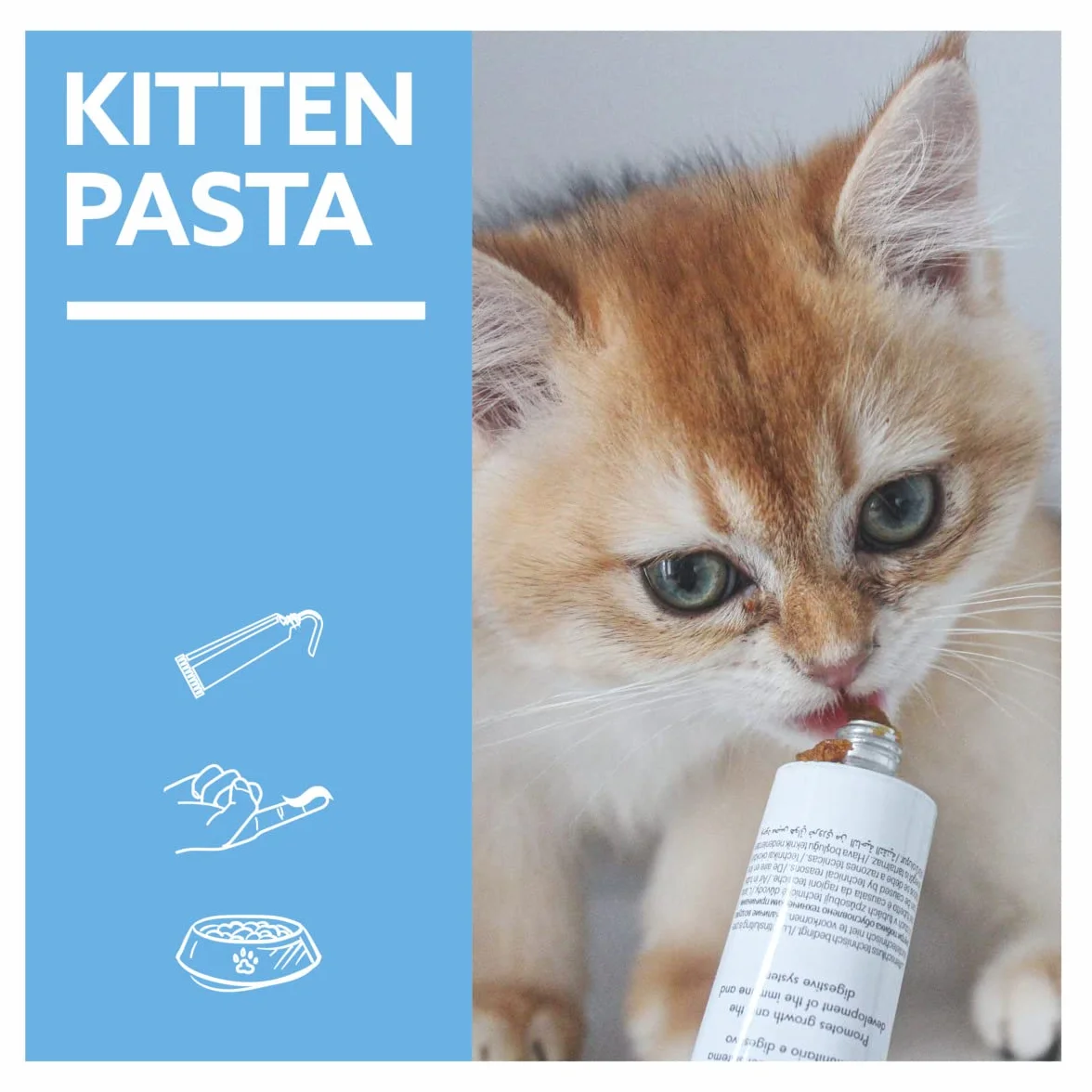 GimCat EXPERT LINE Kitten Pasta para el Crecimiento de Gatitos desde 6 Semanas, Sin Azúcar, 50 g