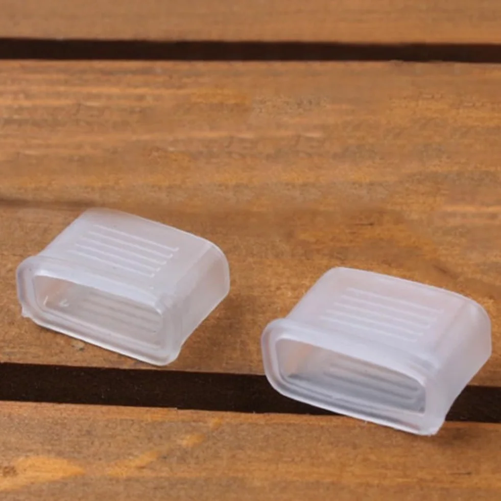 Paquete de 10 fundas de agarre de PVC transparente para silbato de árbitro, protector suave para dientes