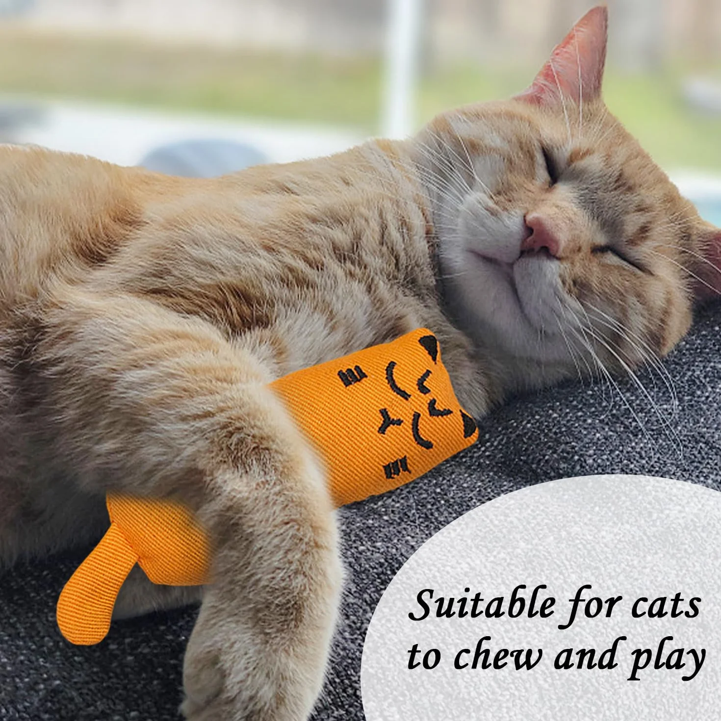 6 Piezas De Juguetes Expresivos para El Pulgar Y 2 Piezas De Juguetes De Peluche para Ratones, Juguetes para Masticar Gatos, Juguetes para Limpiar Los Dientes, Suministros para Mascotas