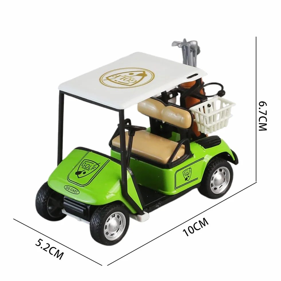 Golf Cart Pull Back Action Metal Diecast Car, Golf Party Supplies