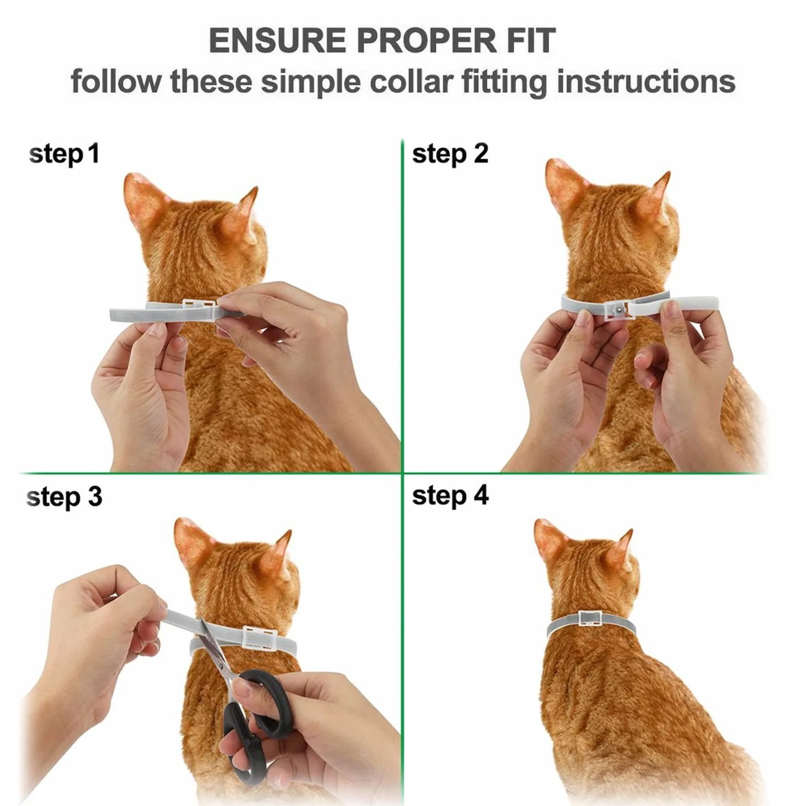 DEWEL Collar Gato contra Pulgas, Garrapatas y Mosquitos, Collar Antipulgas y Garrapatas 33 cm para Gatos y Perros Pequeños y Medianos, 8 Meses de Protección