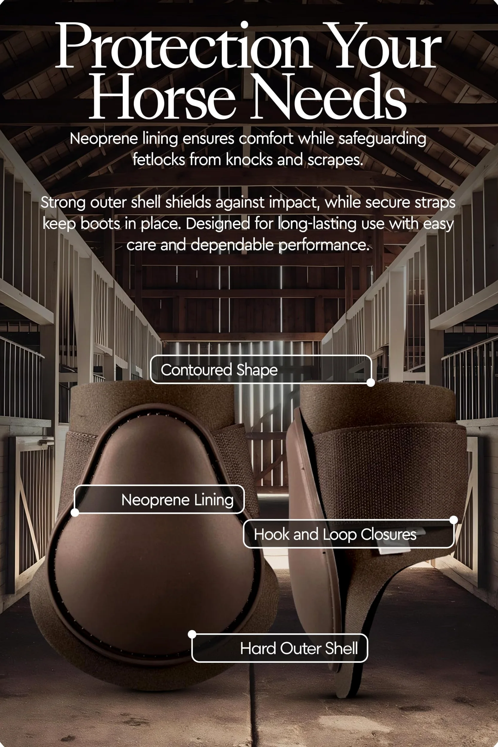 HORZE Protectores de menudillo Chicago Advanced Protection