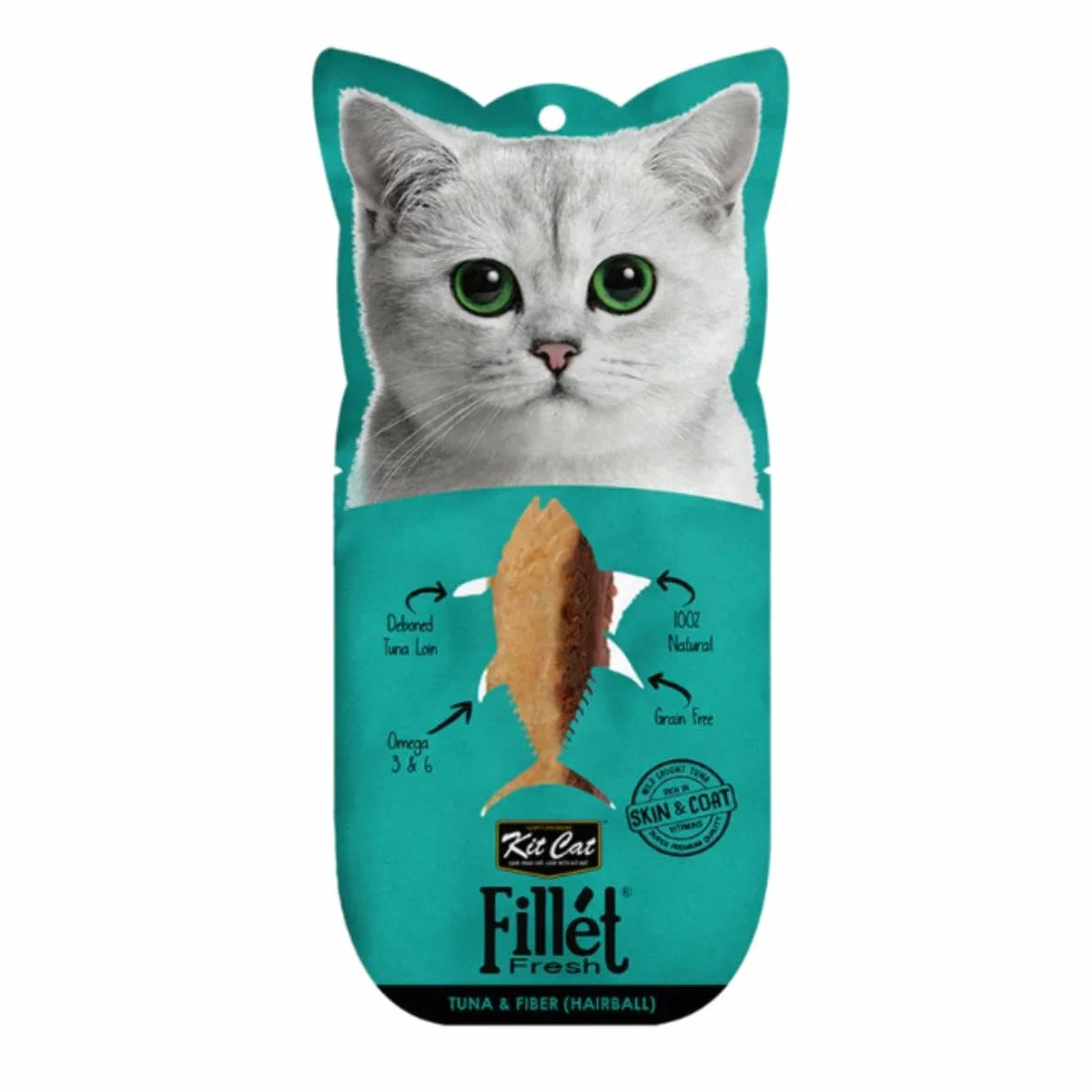 Kit Cat Filletfresh Hairball Atun y Fibra