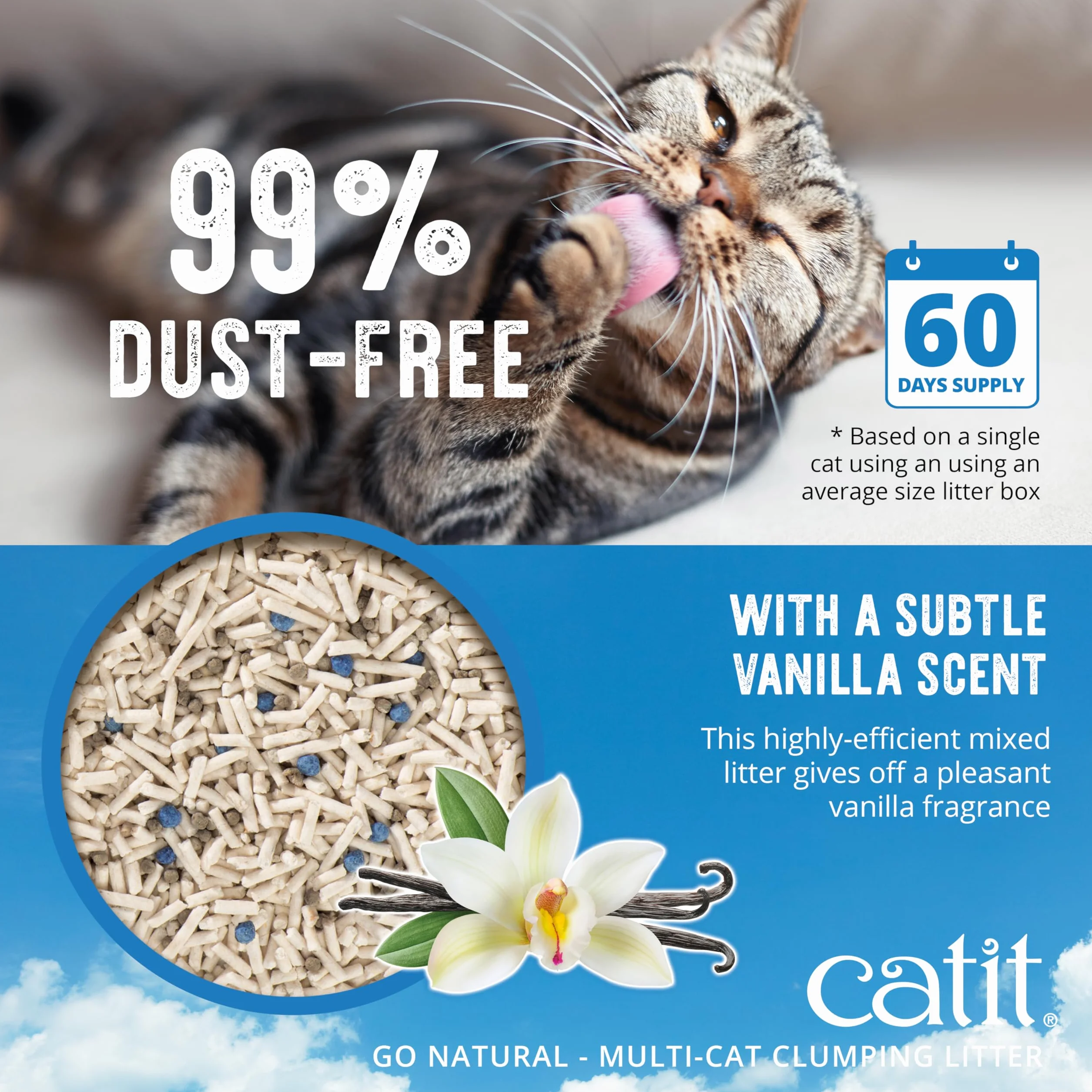 Arena Aglomerante Mix para Muchos Gatos Catit Go Natural
