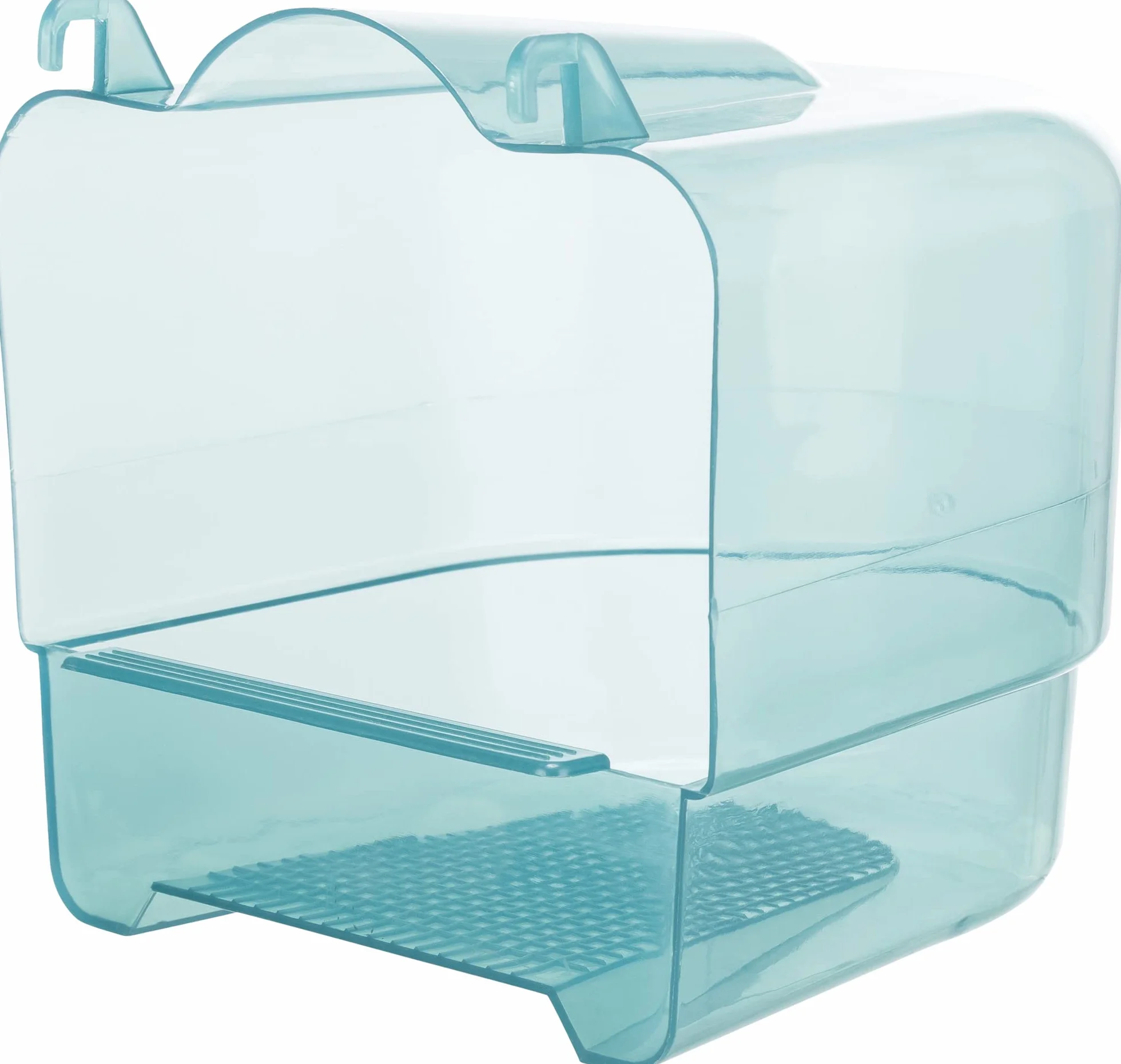 TRIXIE - Baño Semicircular para Pájaros 15 × 16 × 17 cm, Accesorio para Jaulas, Colores Surtidos, Fomenta la Higiene y Diversión de Aves Canoras y Exóticas