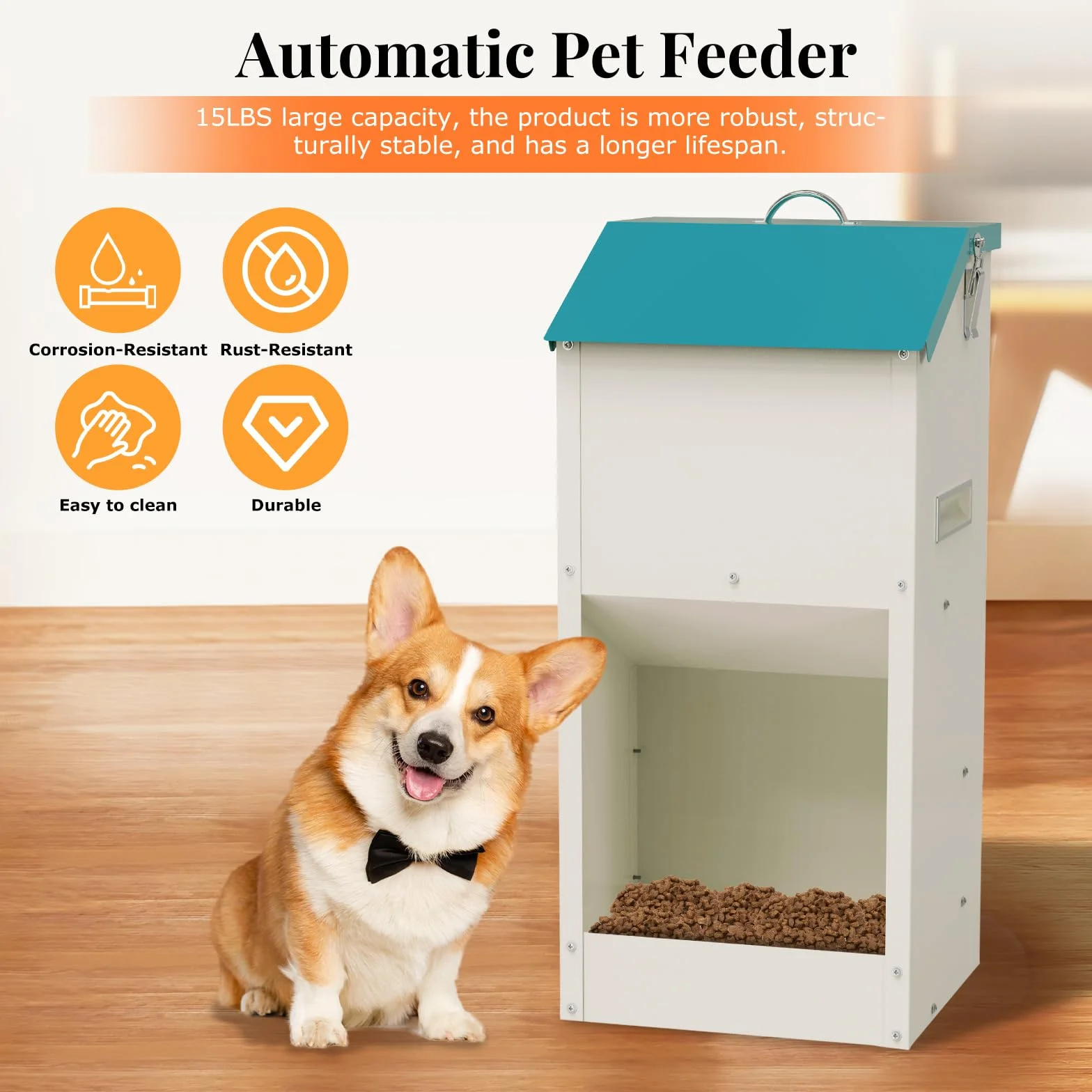 Dispensador AutomáTico De Comida para Perros 6kg Dispensador AutomáTico De Comida para Gatos, Adecuado para Cachorros, Gatos Y Cachorros