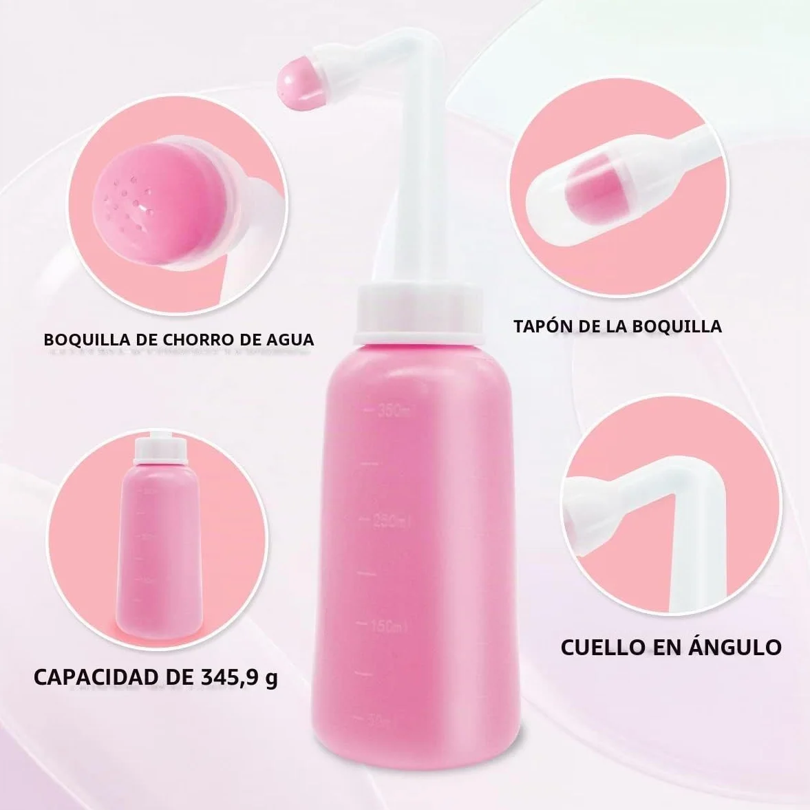 Bidet Portatil 350ml Botella Perineal Postparto con Tasche Impermeabili