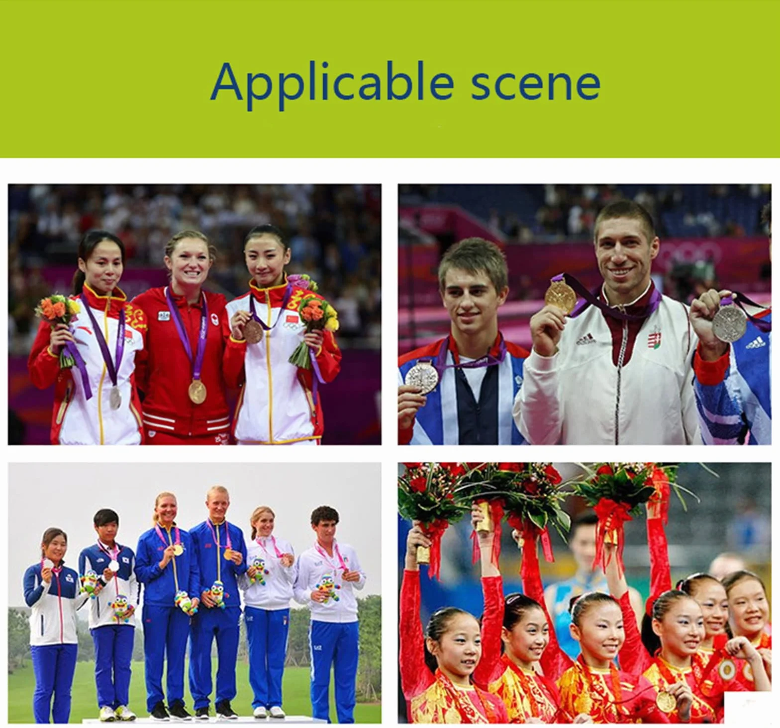 WANGCL Medallas de bronce plata oro 3 piezas Olímpicas para niños deporte competencia