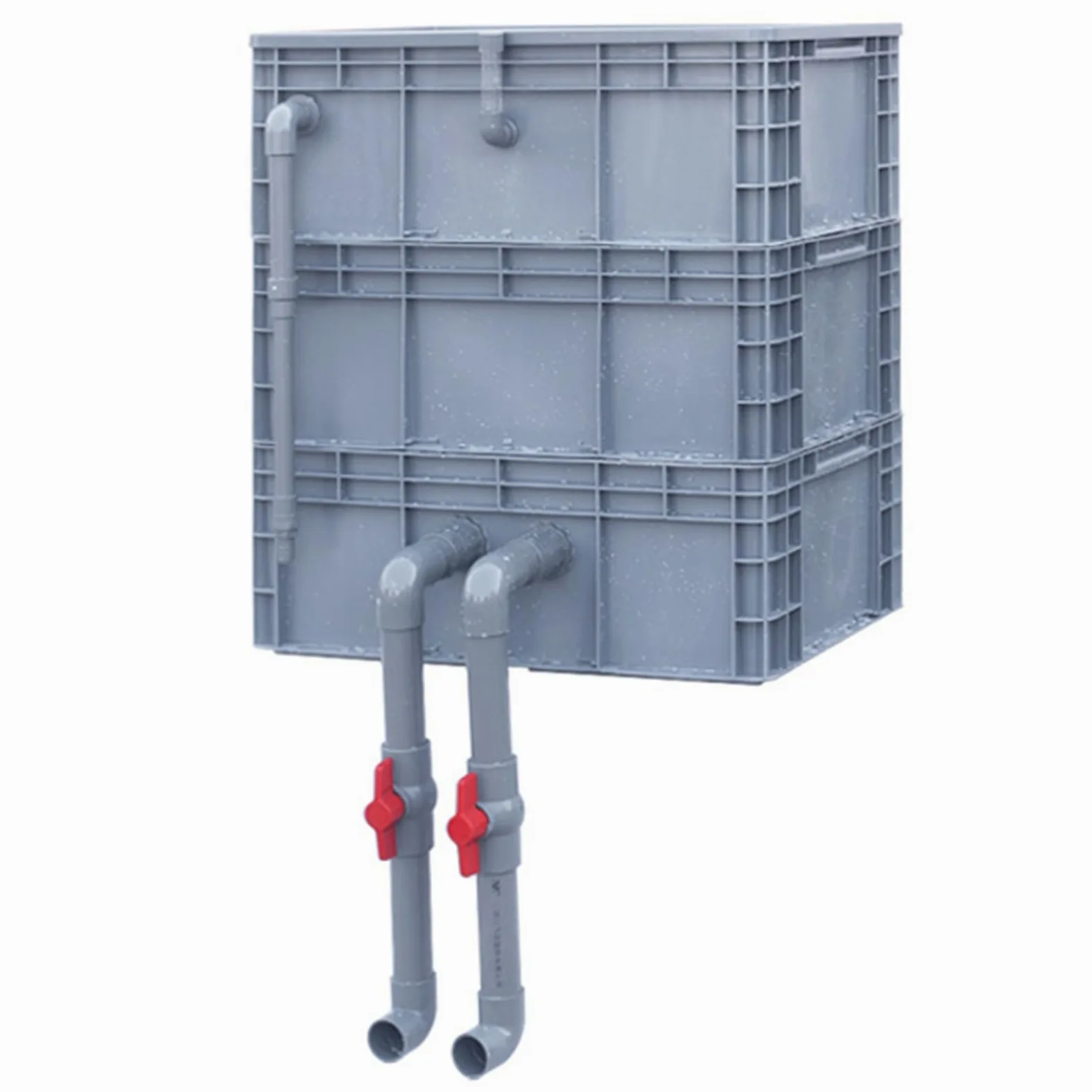 Caja de Volumen Agua Externa PE | Múltiples tamaños: for el ciclo del agua del estanque de peces(23.62x15.75x27.17in/60x40x69CM)
