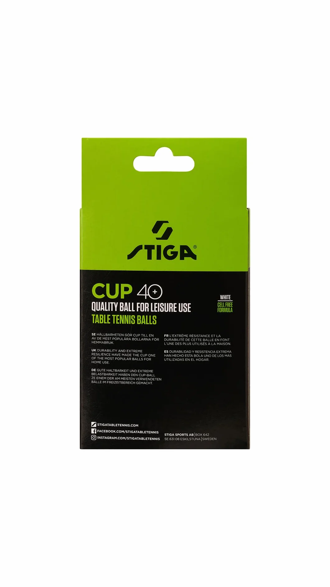 Stiga Cup 40+ Bolas de pingis Adulto