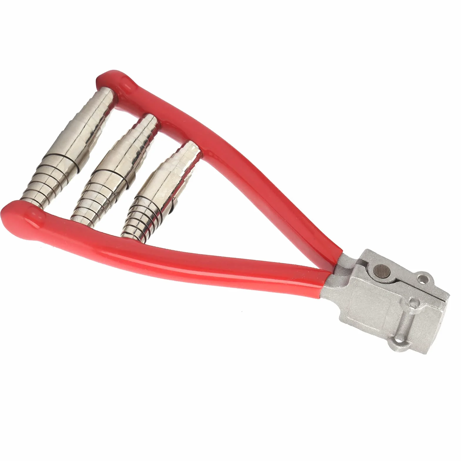Yosoo Health Gear Abrazadera para Encordar Raquetas de Tenis y Bádminton, Herramienta de Aluminio y Plástico con 3 Resortes