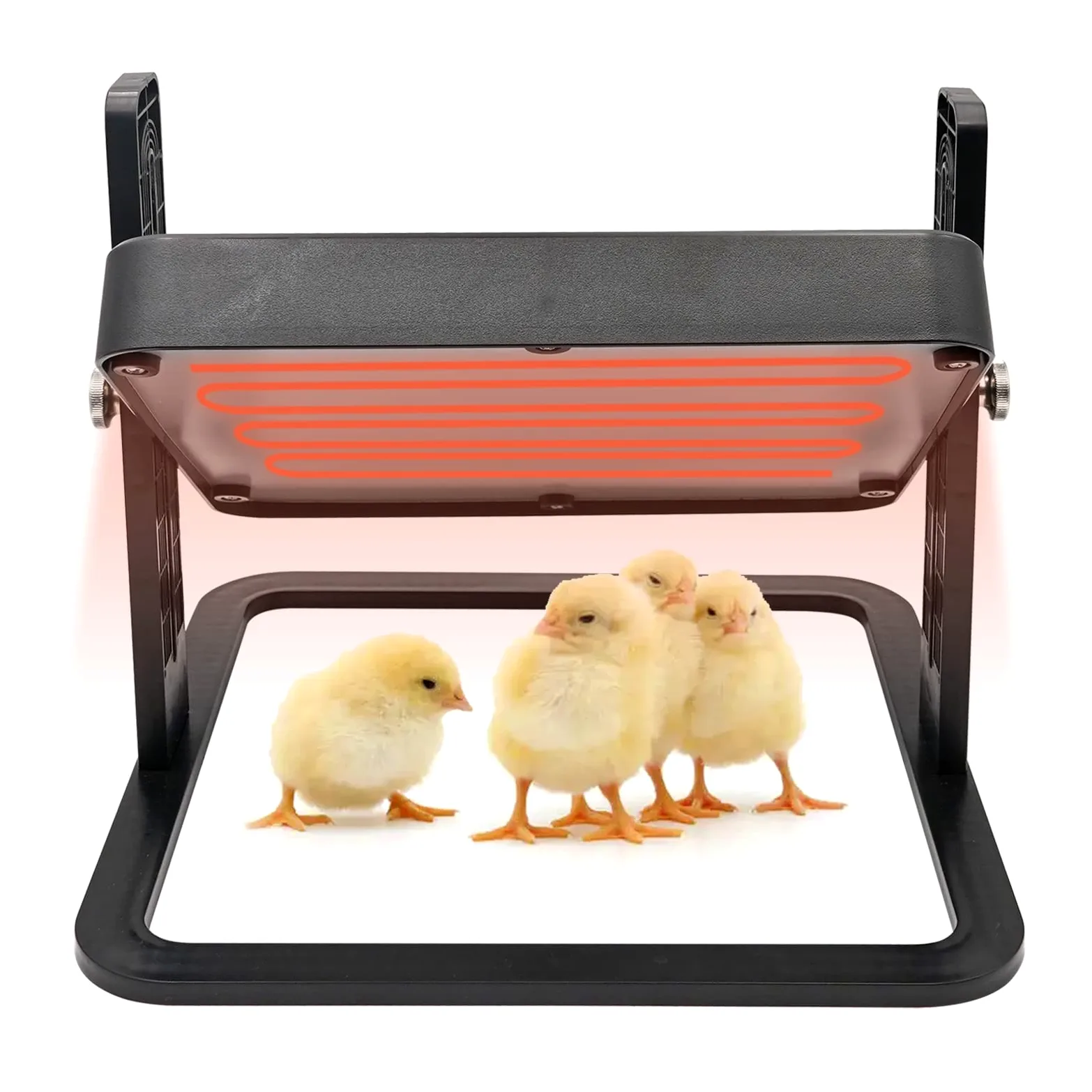 Placa de Calor para criadora de Pollitos, 27,4 X 27,4 cm, Calentador Inteligente para Pollos, lámpara de Calor con Fuente de Calor Artificial para gallinas