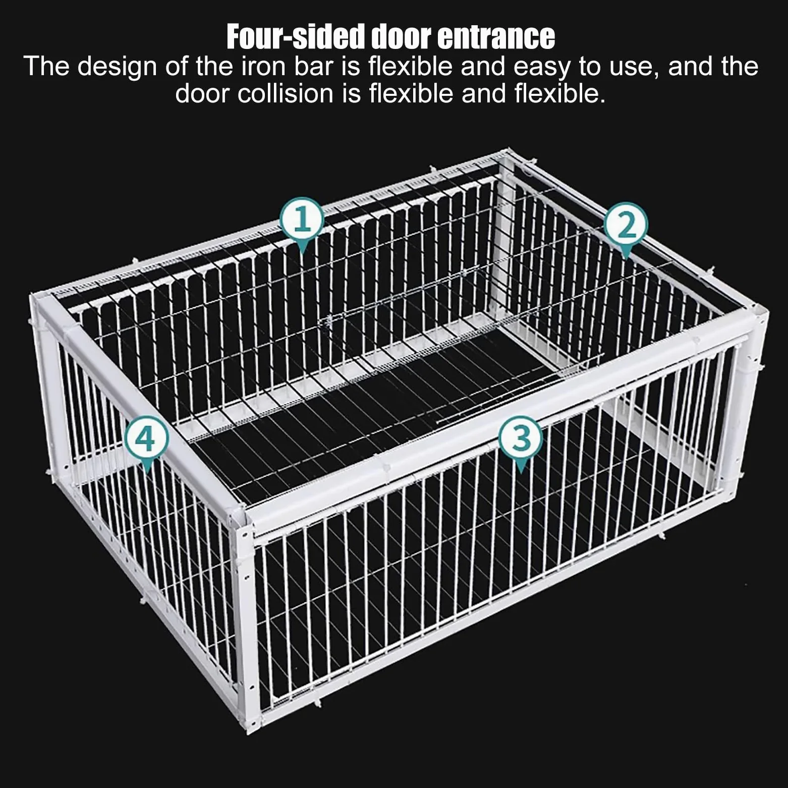 Jaula para pájaros, Trampa para Palomas, Jaula para gallinas y pájaros con diseño a Prueba de Fugas, gallinero portátil para Palomas con Entrada unidireccional, Jaula para Palomas de Cuatro