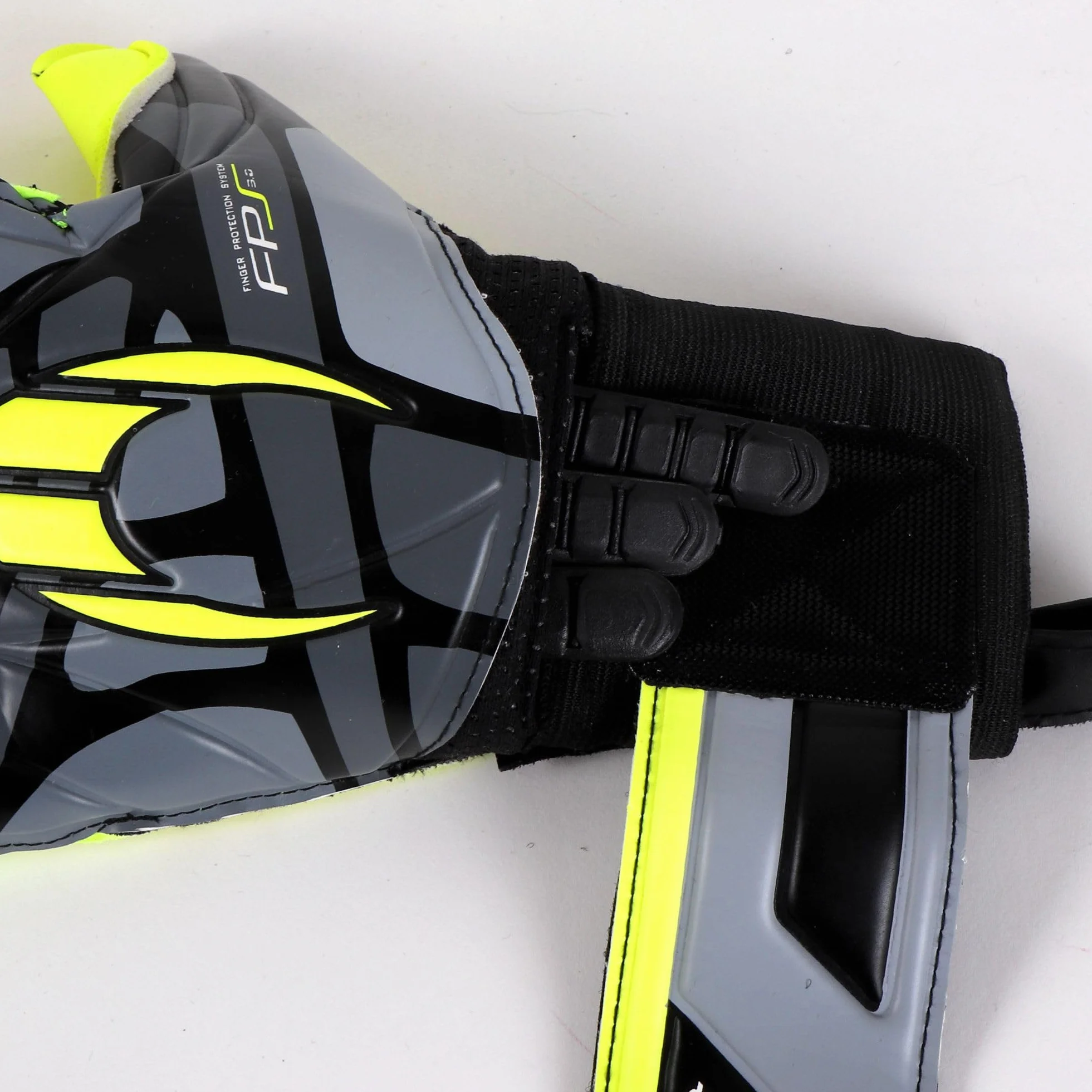 Guantes de Portero KORAZA HO Soccer con Protección Dedos Extraíbles Gris Lima