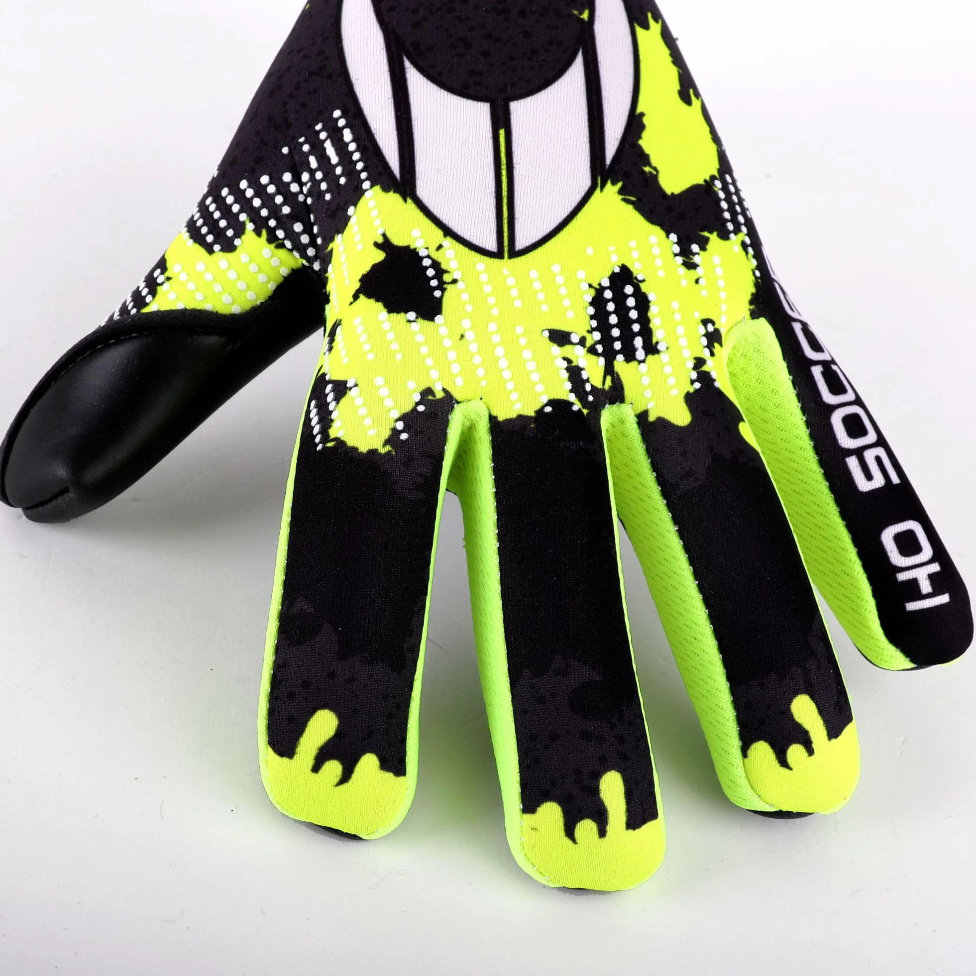 Guantes de Portero Ho Soccer Robust Lime Negro/Rojo 5,5