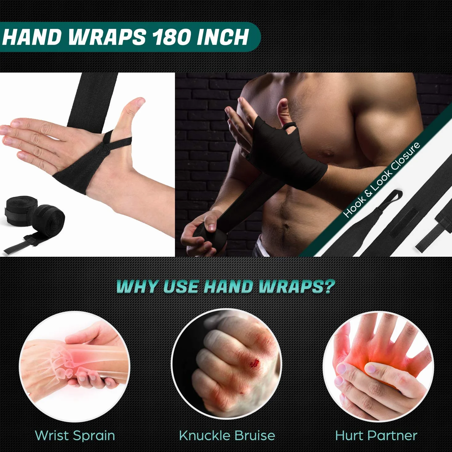 Odoland 6-en-1 Kit de Sacos de Boxeo Sin Relleno 120 cm Bolsa Pesada Kick Boxing 68 kg con Guantes 12 oz Vendajes Cadenas Negro