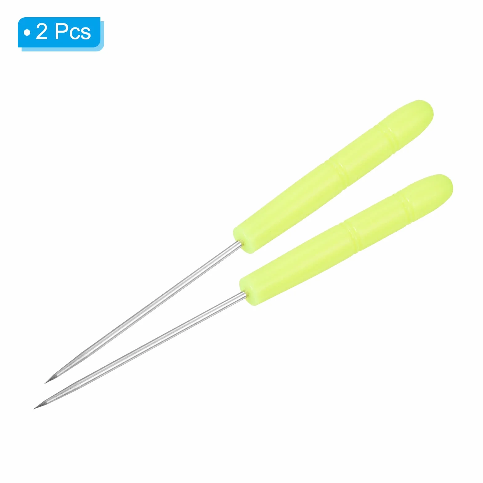 PATIKIL Bádminton Raqueta Encordado Punzón, 2 Paquetes Herramienta Guía, Amarillo