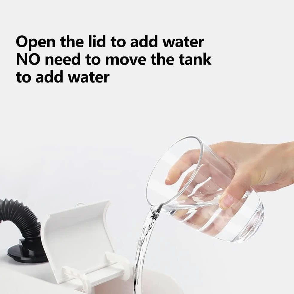 Humidificadores para reptiles, nebulizador para reptiles con modo de sincronización, montaje en pared intermitente y niebla de escritorio, tanque de agua de llenado superior de 2,5 l, para reptiles an