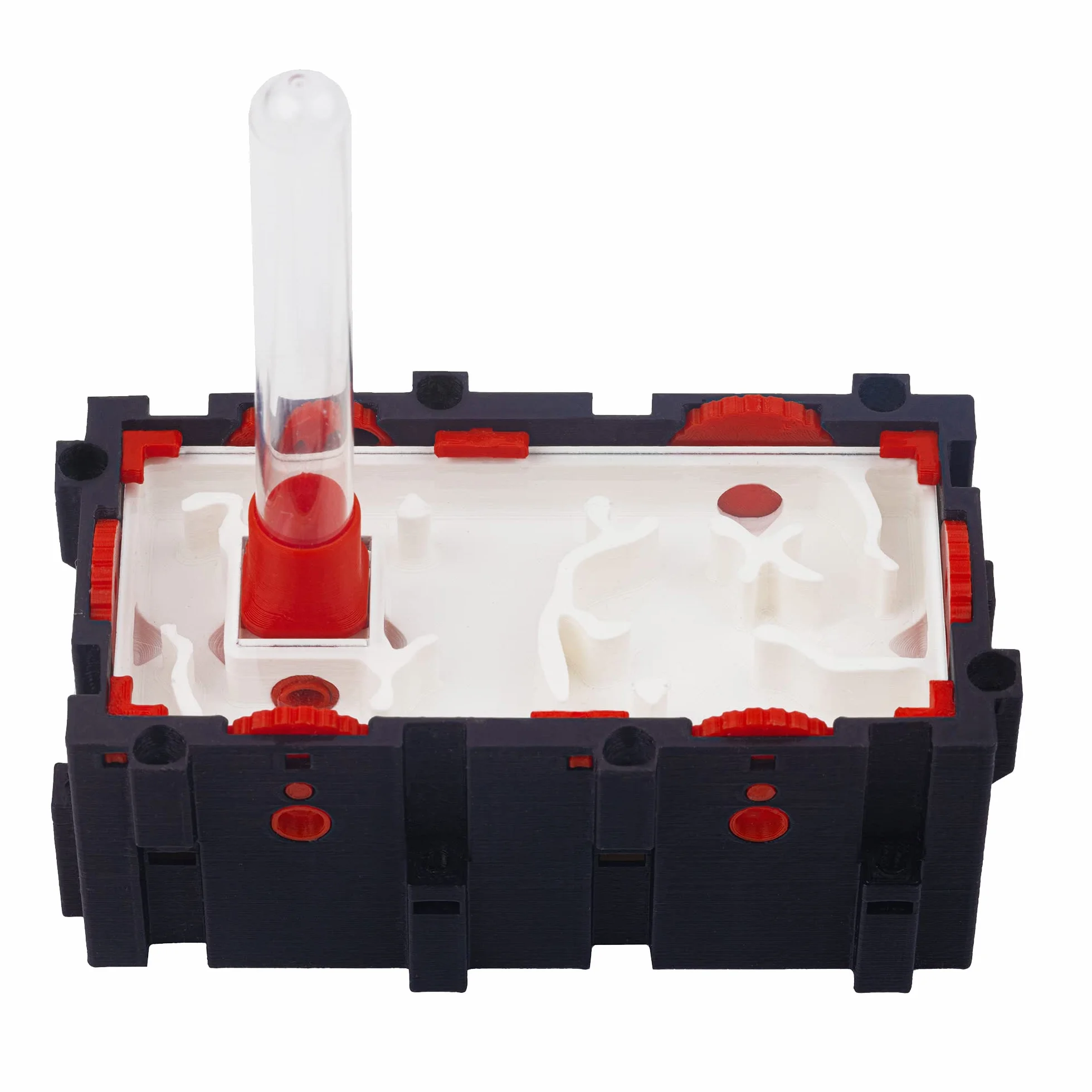 Anthouse.es - Hormigueros Modulares 3D - Modelo QBIK Duo - Terrario Ampliable para Colonias de Hormigas Medianas - Hormiguero 3D con Sala de Forrajeo - 6,78x12,78x5 cm