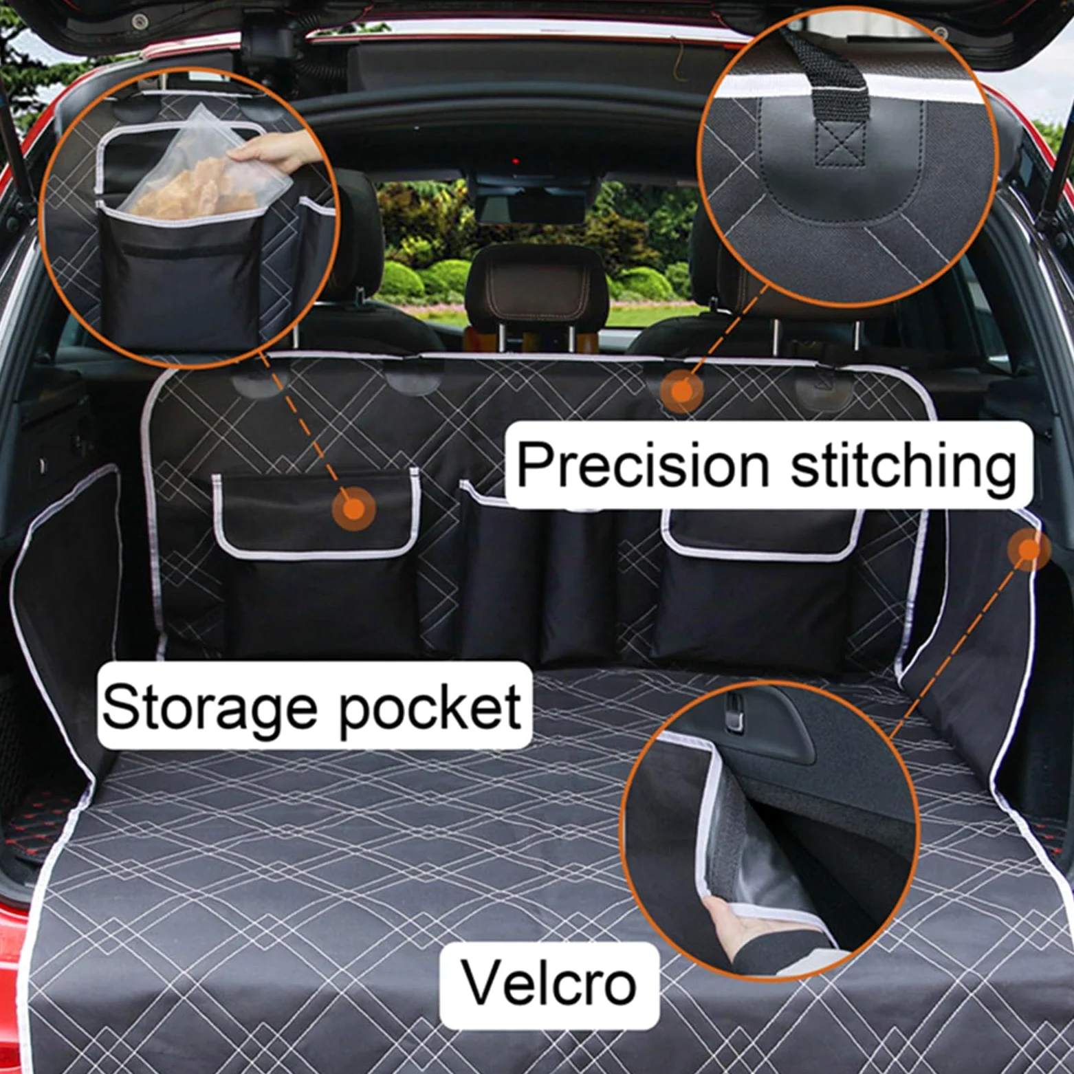Funda Asiento Coche Perro Cojín para Maletero de Coche para Perros, Funda para Asiento de Coche para Mascotas, cojín para Hamaca Grande para Perros y Mascotas Funda Coche Perro
