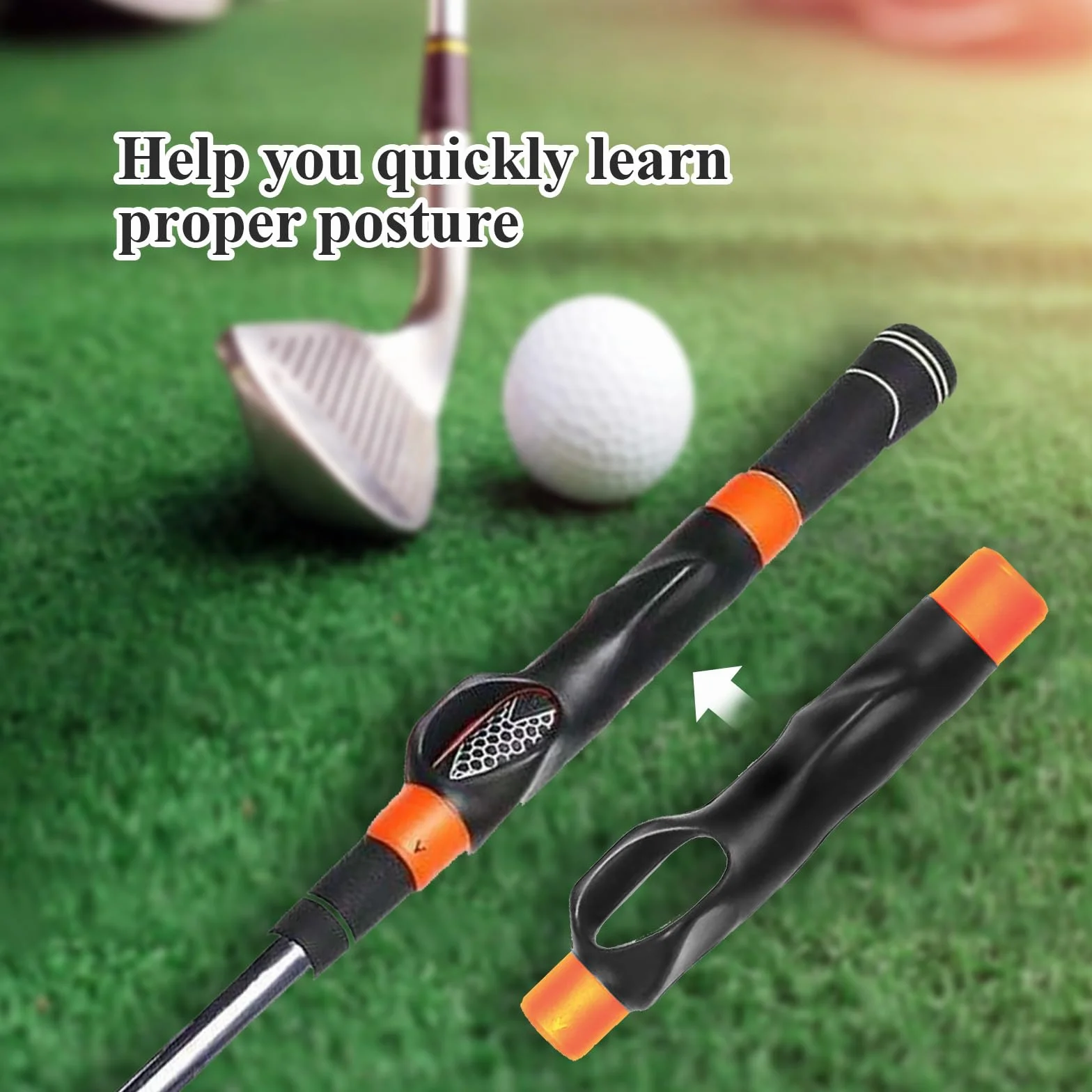 Entrenador de agarre de golf, simulador de swing para posicion correcta de la mano