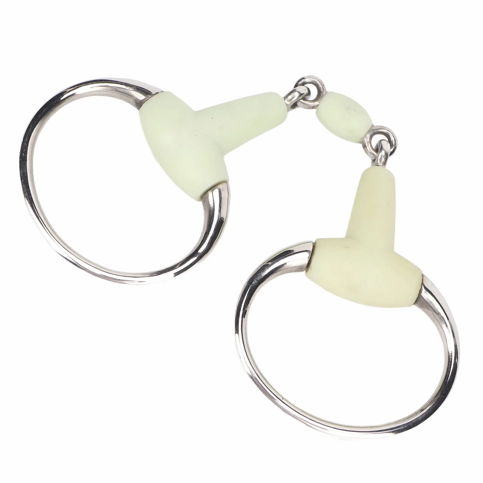 SENECESLI Broca de Caballo Duradera de Acero Inoxidable para Entrenamiento con Sabor a Manzana, Broca de Filete de Goma para Carreras, 1 para la Boca