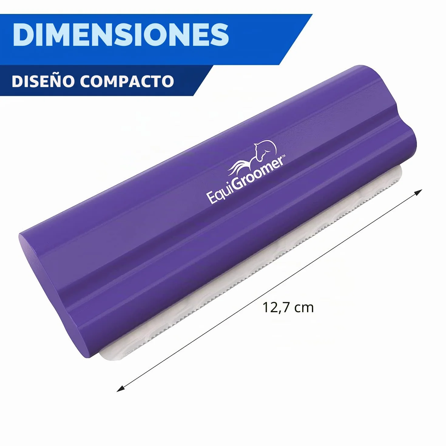 EquiGroomer Cepillo para Perros y Gatos 12,7 cm Morado