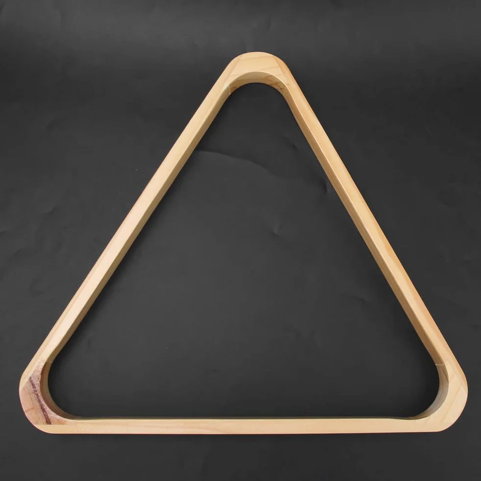 Estante de Bolas de Billar Triangular de Madera PerGar