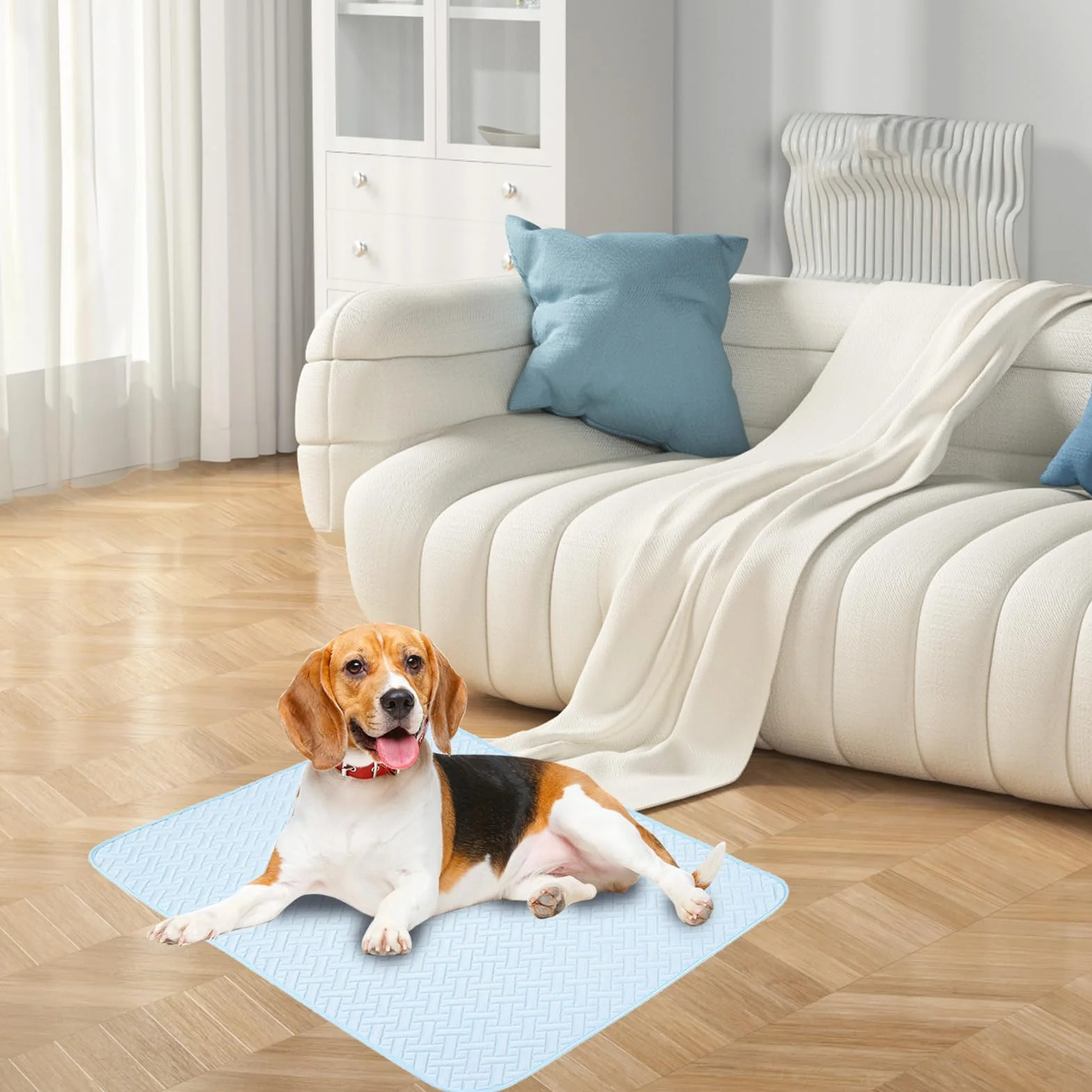 Alfombrilla de refrigeración para Perros | Alfombrilla refrescante para Perros para Camas y Lugares de Dormir, protección contra el Calor para Mascotas, cómoda Alfombrilla para Perros para