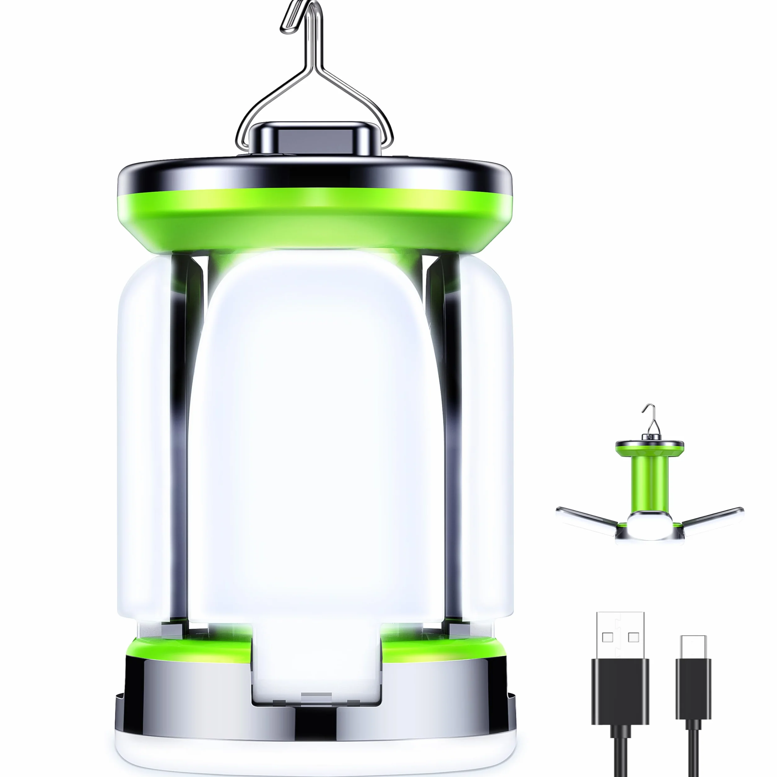 Blukar Lámpara Camping LED Recargable 60 LED 7 Modos Super Brillante 10 Horas Batería