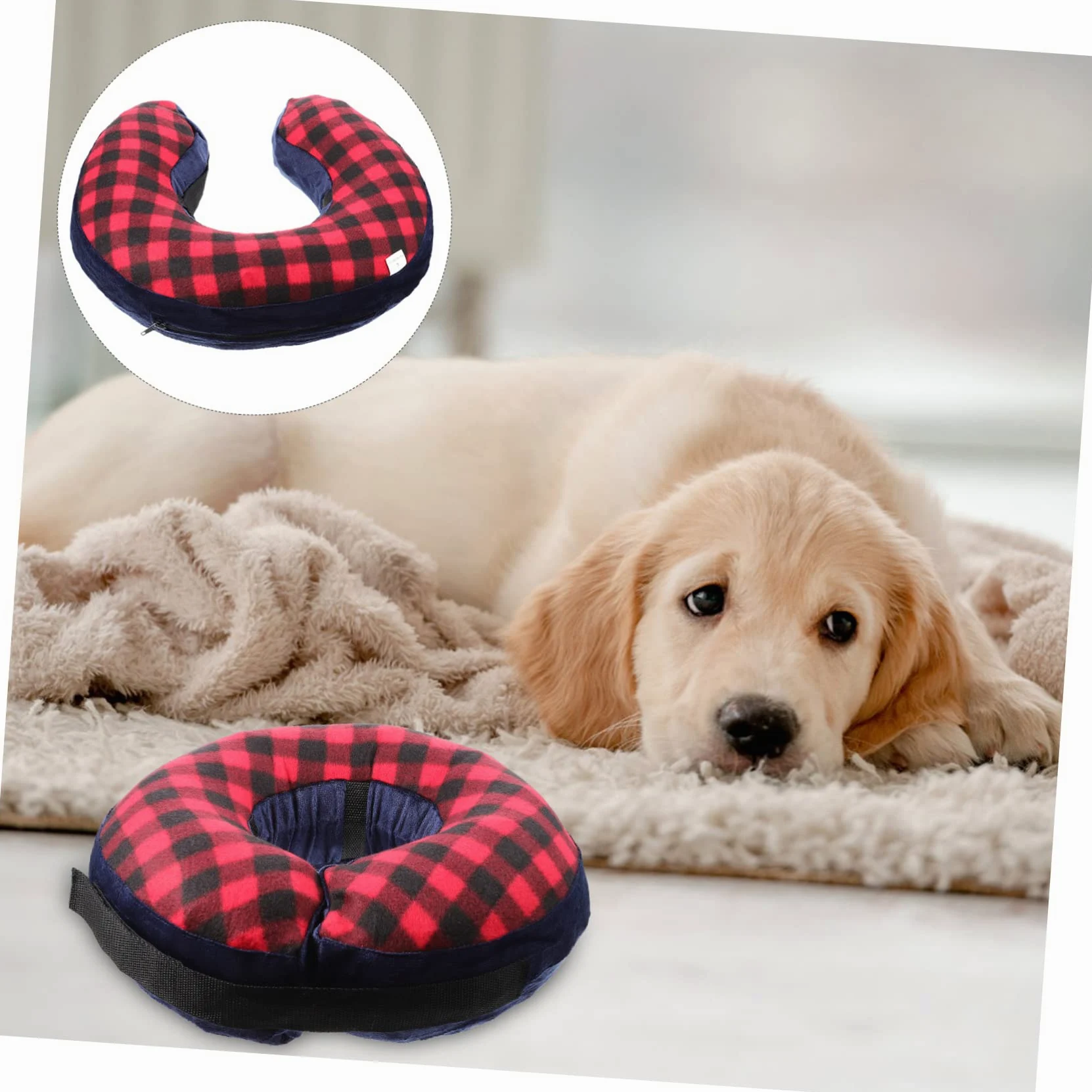 Ipetboom 5piezas Collar Inflable Protector para Mascotas Collar De Cómodo y Transpirable para Gatos y Perros Después De para Cuidado De Heridas