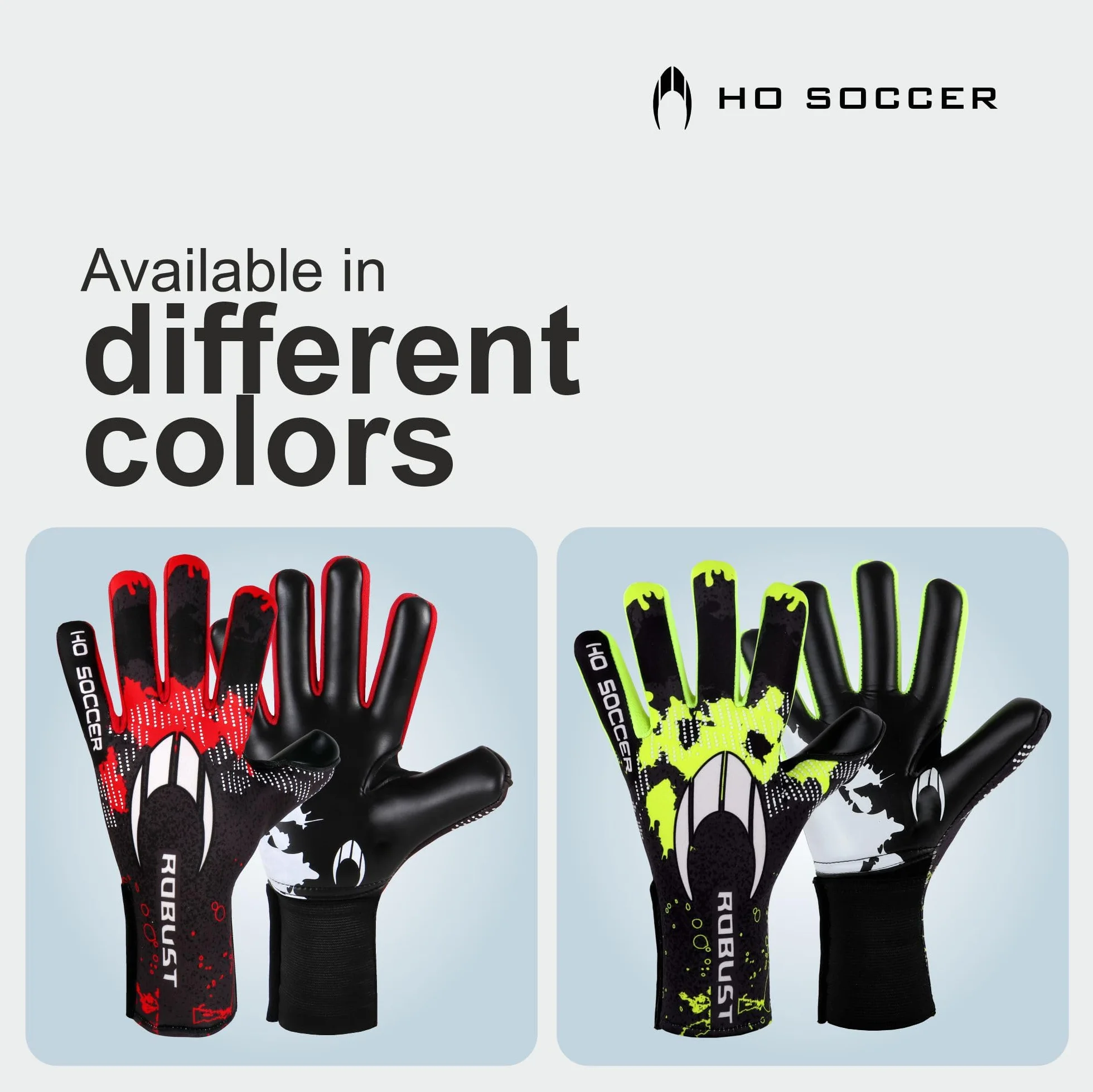Guantes de Portero Ho Soccer Robust Lime Negro/Rojo 5,5