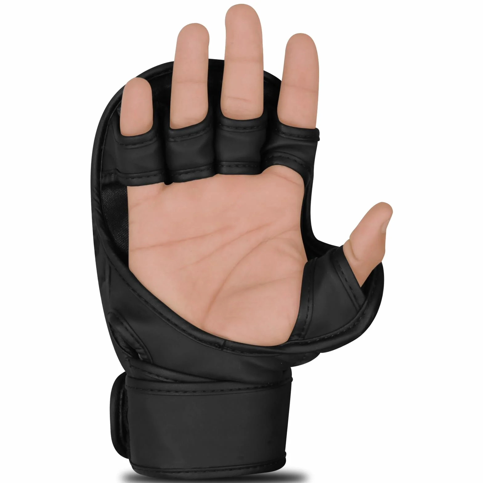 WFX Guantes de artes marciales Sparring Muay Thai Palma Abierta Soporte de Muñeca Ajustable